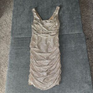 Shimmery silver dress size 4